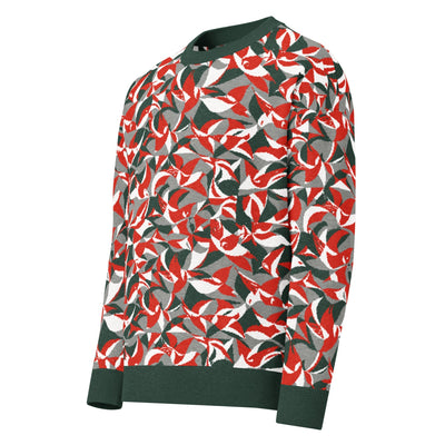 Anti-AI Relaxed fit knitted crew neck sweater